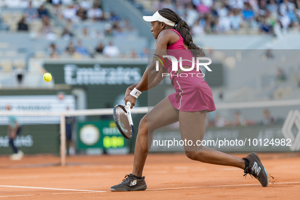 Sloane Stephens during Roland Garros 2023 in Paris, France on June 4, 2023. 