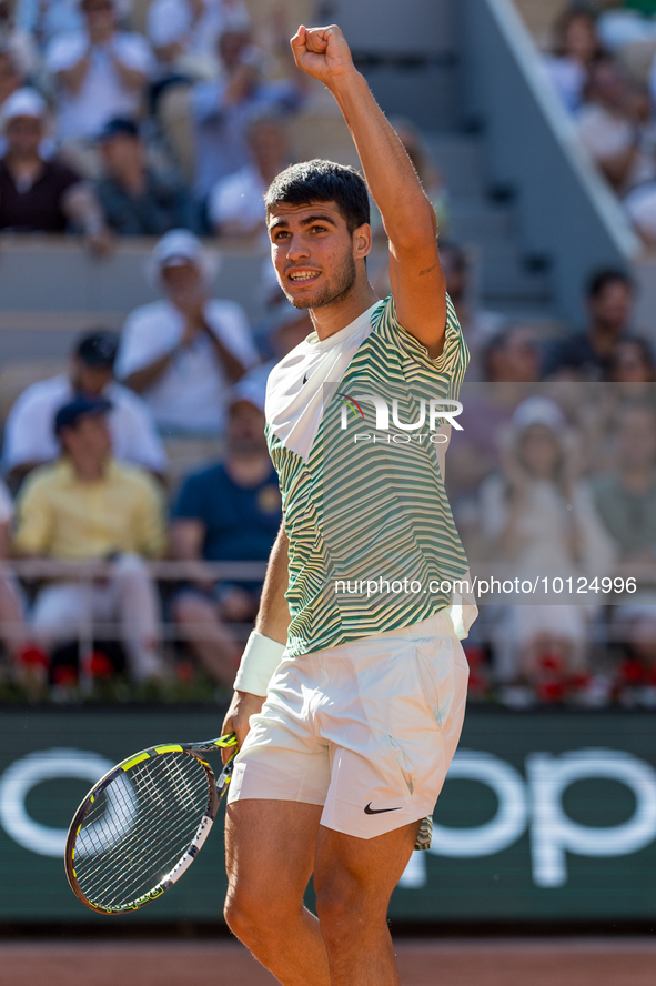 Carlos Alcaraz during Roland Garros 2023 in Paris, France on June 4, 2023. 