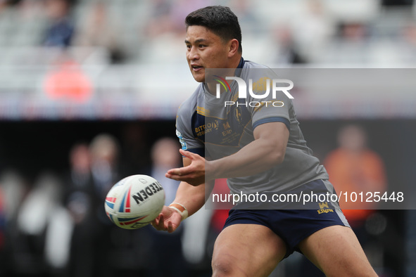 Mason Lino of Wakefield Trinity during the BetFred Super League match between Hull Football Club and Warrington Wolves at St. James's Park,...