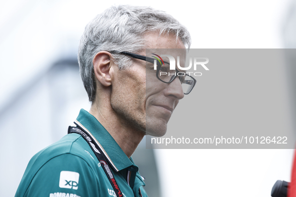 Mike Krack, Team Principal and CEO, Aston Martin Aramco Cognizant, portrait during the Formula 1 AWS Spanish Grand Prix FIA Formula One Worl...