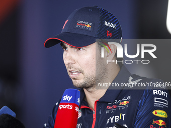Sergio Perez of Mexico, Oracle Red Bull Racing, portrait during the Formula 1 AWS Spanish Grand Prix FIA Formula One World Championship from...