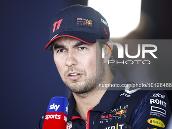 Sergio Perez of Mexico, Oracle Red Bull Racing, portrait during the Formula 1 AWS Spanish Grand Prix FIA Formula One World Championship from...