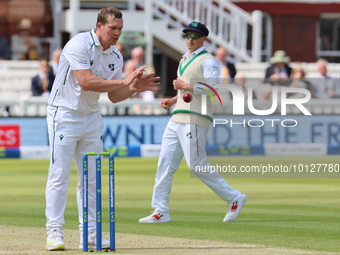 Graham Hume of Ireland during Test Match Series Day Two of 4 match between England against Ireland at Lord's Cricket Ground  Ground, London...