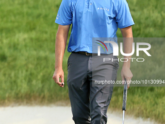 Patrick Cantlay of Jupiter, Florida walks on the 18th green during The Memorial Tournament presented by Workday at Muirfield Village Golf Cl... by Amy Lemus/NurPhoto