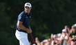 Viktor Hovland of Norway reacts after winning the 48th Memorial Tournament presented by Wo...