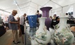 Citizens visit and shop at the ''First Chinese Cultural Relics and Art Exchange'' at the t...