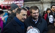 Are five thousand citizens gathered in Piazza della Scala, Milan, Italy on 23 January 2016...