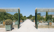 A view on the entrance to Gardens of Versailles in Paris, France on June 4, 2023 