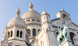 A view on the Basilica of Sacre Coeur de Montmartre in Paris, France on June 6, 2023 
