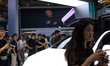 Tesla booth during the opening of 2023 World Artificial intelligence conference in Shangha...
