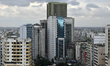 Buildings in Dhaka, Bangladesh, on Friday, July 7, 2023. Despite improvements in scores ac...