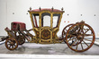 The coach of Maria Francisca of Savoy is pictured in the National Coach Museum (Museu Naci...
