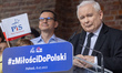  Jaroslaw Kaczynski  leader of Law and Justice (PiS)  and Mateusz Morawiecki during the pa...