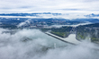 

Clouds are hovering over the Three Gorges Project Dam in Yichang, Hubei Province, China...