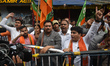 BJP (Bharatiya Janata Party) Party members staged a protest against violence and murder of...