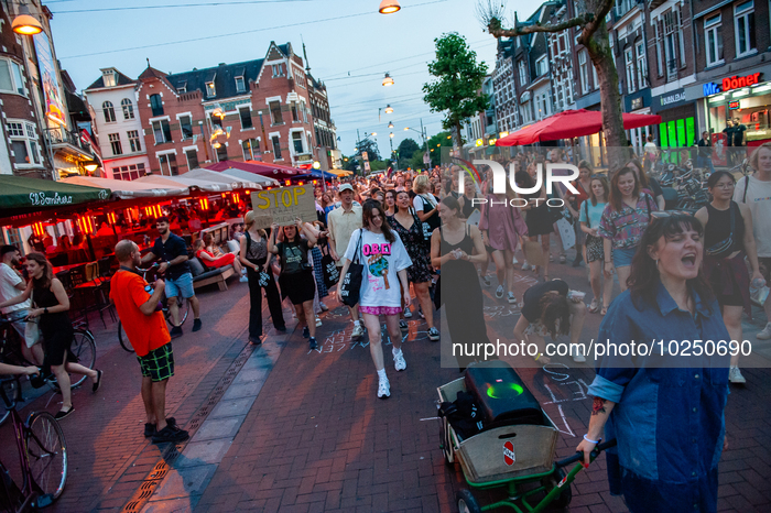Protest Against Intimidation On The Streets In Nijmegen, Netherlands.