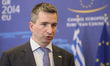 Polish Finance minister Mateusz Szczurek  talks to the press after  the Ecofin Finance Min...