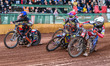 Dan Bewley (White) inside Rory Schlein (Red) and Zach Cook (Blue) during the Sports Insure...