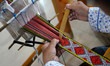 

People are making hand-made embroidery at an intangible handicraft workshop in Qiandongn...