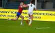 KRAKOW, POLAND - JUNE 27: Cecile Blondiau of Belgium in action on the way to score a try c...