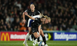 Indiah-Paige Janita Riley of New Zealand and Brisbane Roar and Mathilde Hauge Harviken of...