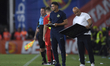 Lucian Filip and Catalin Fainis in action during the Round 2 of Liga 1 Romania match betwe...