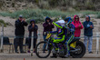 Paul Cooper (11) waves to the crowd on his lap of honour during the Fylde ACU British Sand...