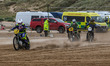Paul Cooper (11) leads Sam Hall (46) and Dennis Smit (185) away from the start during the...
