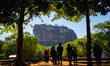 Foreign and local visitors visit to witness the Sigiriya fortress on August 6, 2023, in Da...