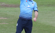 Luke Procter of Northamptonshire celebrates the wicket of Liam Trevaskis of Durham during...