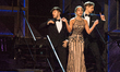 Swedish comedienne Gina Darawi performs during the final dress rehearsal of the Gothenburg...