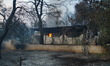 A house is burned  at Mount Parnitha. 22/8/23 