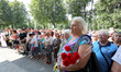 KHARKIV, UKRAINE - AUGUST 23, 2023 - Members of the public attend the inauguration of the...