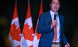 EDMONTON, CANADA - AUGUST 26, 2023:Canadian PM Justin Trudeau addresses local Liberal Par...
