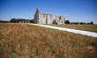 The ruins of the Chaateliers Abbey in the Ile de Re, La Rochelle, France on May 31, 2022. 
