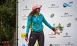 LA SEU D'URGELL, SPAIN - SEPTEMBER 02: Jessica FOX of Australia  in the podium in the  Wom...