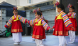 Korean children perform a puppet dance during the Toronto Korean Festival in Toronto, Onta...