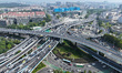 NANJING, CHINA - SEPTEMBER 8, 2023 - Aerial photo shows the traffic flow at Xinzhuang Inte...