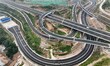 Aerial photo taken on Sept 10, 2023 shows the Jinan-Weifang expressway section under const...