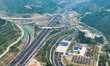 Aerial photo taken on Sept 10, 2023 shows the Jinan-Weifang expressway section under const...