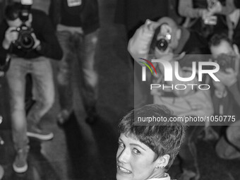 Chiara Dello Iacovo, young italian singer-songwriter. Chiara Dello Iacovo, winner of Press Room's Prize, 'Lucio Dalla' during 66th Sanremo M... by Alessandro Tocco/NurPhoto