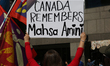 Thousands of Iranian-Canadians and their supporters commemorated the first death anniversa...
