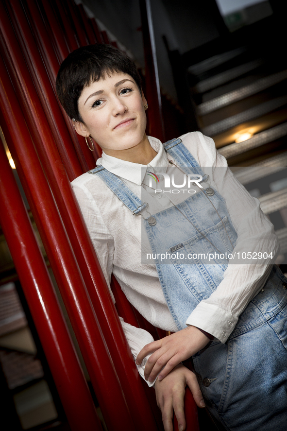 Chiara Dello Iacovo, young italian singer-songwriter. Chiara Dello Iacovo, winner of Press Room's Prize, 'Lucio Dalla' during 66th Sanremo M... by Manuel Romano/NurPhoto