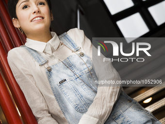 Chiara Dello Iacovo, young italian singer-songwriter. Chiara Dello Iacovo, winner of Press Room's Prize, 'Lucio Dalla' during 66th Sanremo M... by Manuel Romano/NurPhoto