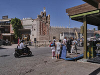 Marrakech, Morocco, 2023/09/11. Just a few days after the terrible earthquake in Morocco, the city of Marrakech is slowly getting back to li...