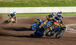 Germany's top scorer Erik Riss leads  team mate Martin Smolinski during the FIM Long Track...