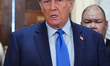 Former President Donald Trump arrives at court in New York for the beginning of a civil tr...