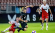 Jong FC Utrecht player Sil van der Wegen, NAC player Sigurd Haugen, during the match Jong...