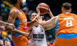 Joshua Price Mateusz Zebski Maciej Bender  during the Polish Basketball League between tea...