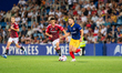 Migue Leal of FC Andorra in action during the LaLiga Hypermotion 2023 - 2024 match between...